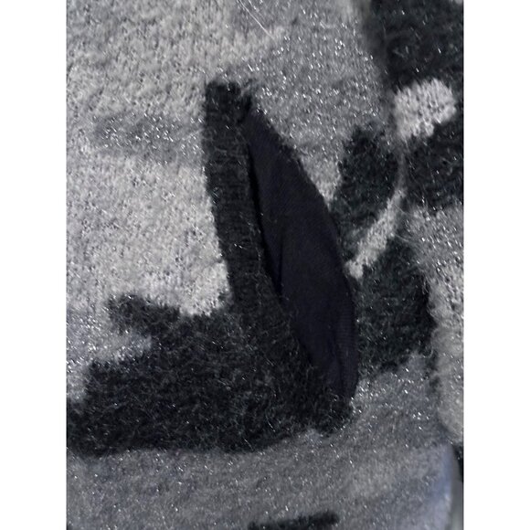 Torrid Camo Print Open-Front Cardigan Sweater Size 2 black gray - Picture 8 of 8